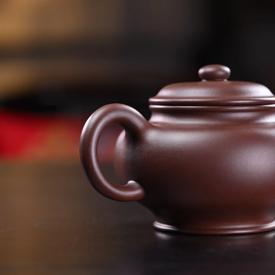 "Da Heng Duo Zhi" (Grand Master Sphere) Yixing Teapot – 550cc, Fully Handmade with Zi Ni Clay, by Artisan Yuan Gaopeng