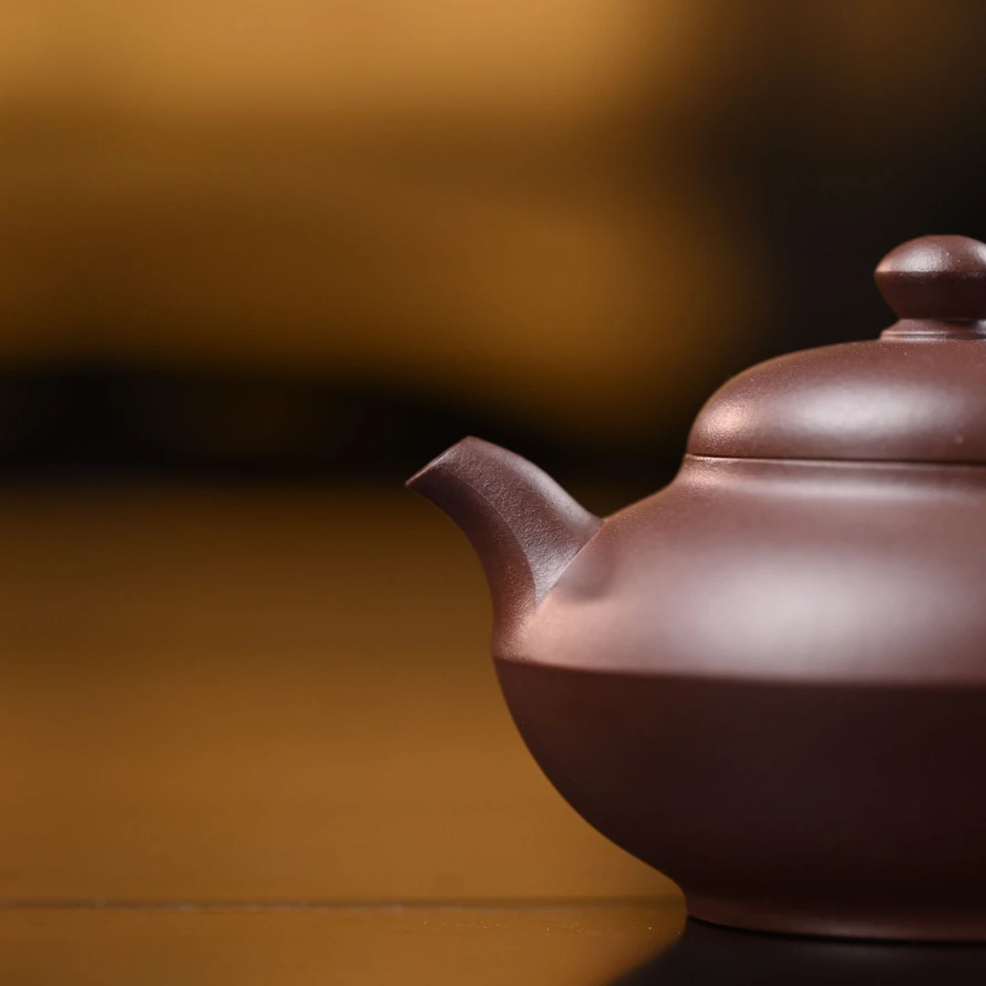 "He Huan" (Harmony & Joy) Yixing Teapot – 150cc, Semi-Handmade with Huanglongshan Original Zi Ni Clay, by Artisan Wu Hao