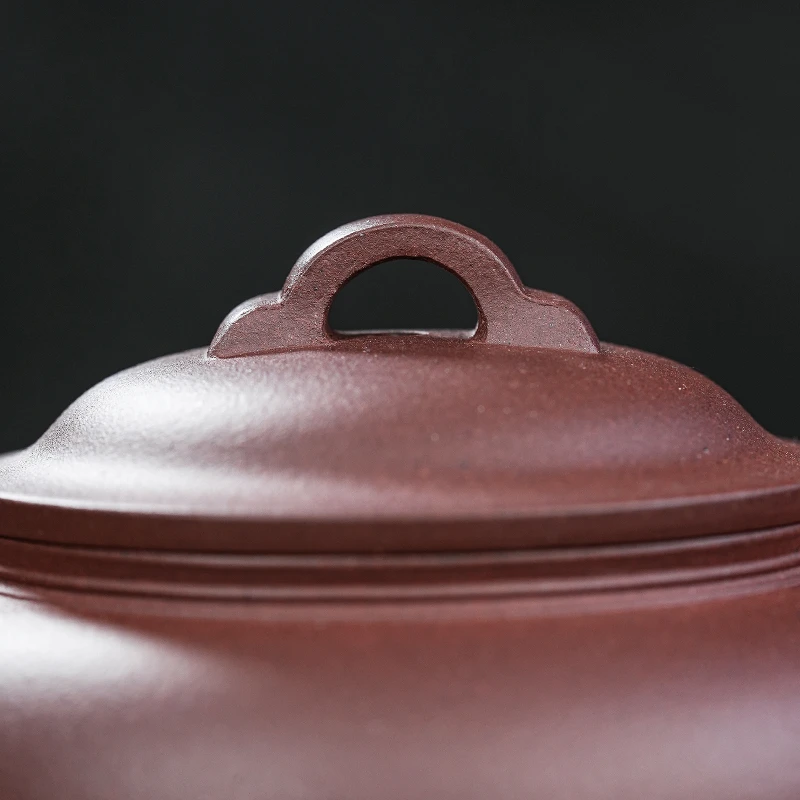 "Yun Qiao" (Cloud Bridge) Yixing Teapot – 180cc, Semi-Handmade with Huanglongshan Qing Shui Ni by Zhou Qibing
