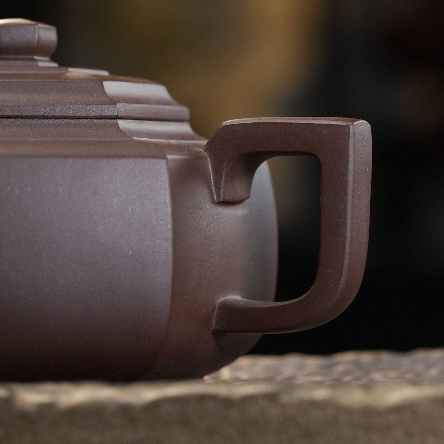 "Liu Fang Xue Hua" (Hexagonal Snow Blossom) Yixing Teapot – 280cc, Fully Handmade with Huanglongshan Zini by Jiang Xiaoqiang
