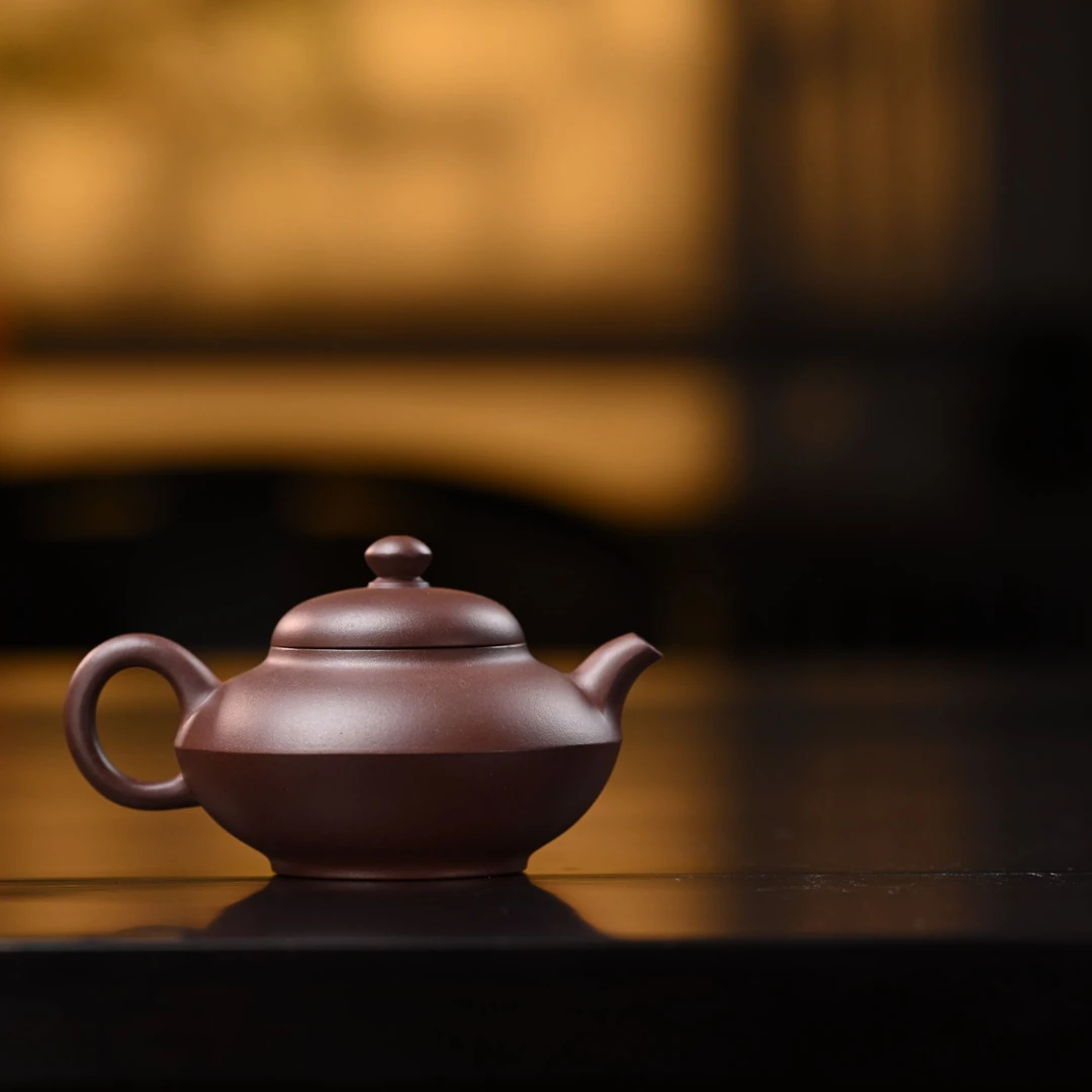 "He Huan" (Harmony & Joy) Yixing Teapot – 150cc, Semi-Handmade with Huanglongshan Original Zi Ni Clay, by Artisan Wu Hao