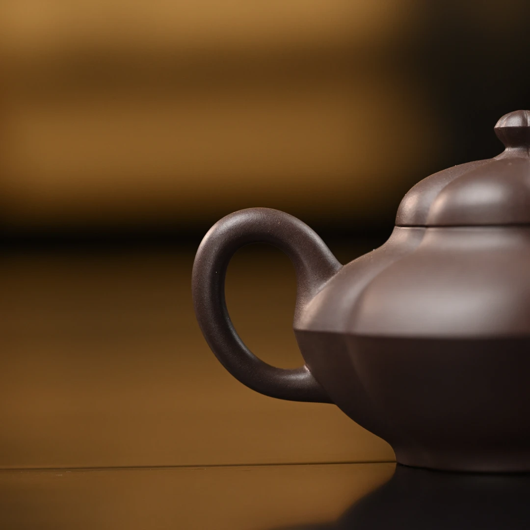 "Haitang Hehuan" (Begonia & Acacia Harmony) Yixing Teapot – 150cc, Semi-Handmade with Huanglongshan Original Ore Zini by Wu Yuehao
