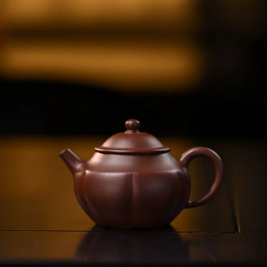 "Rufan Two-Style" Yixing Teapot – 150cc, Fully Handmade with Huanglongshan Zini by Xu Lihua