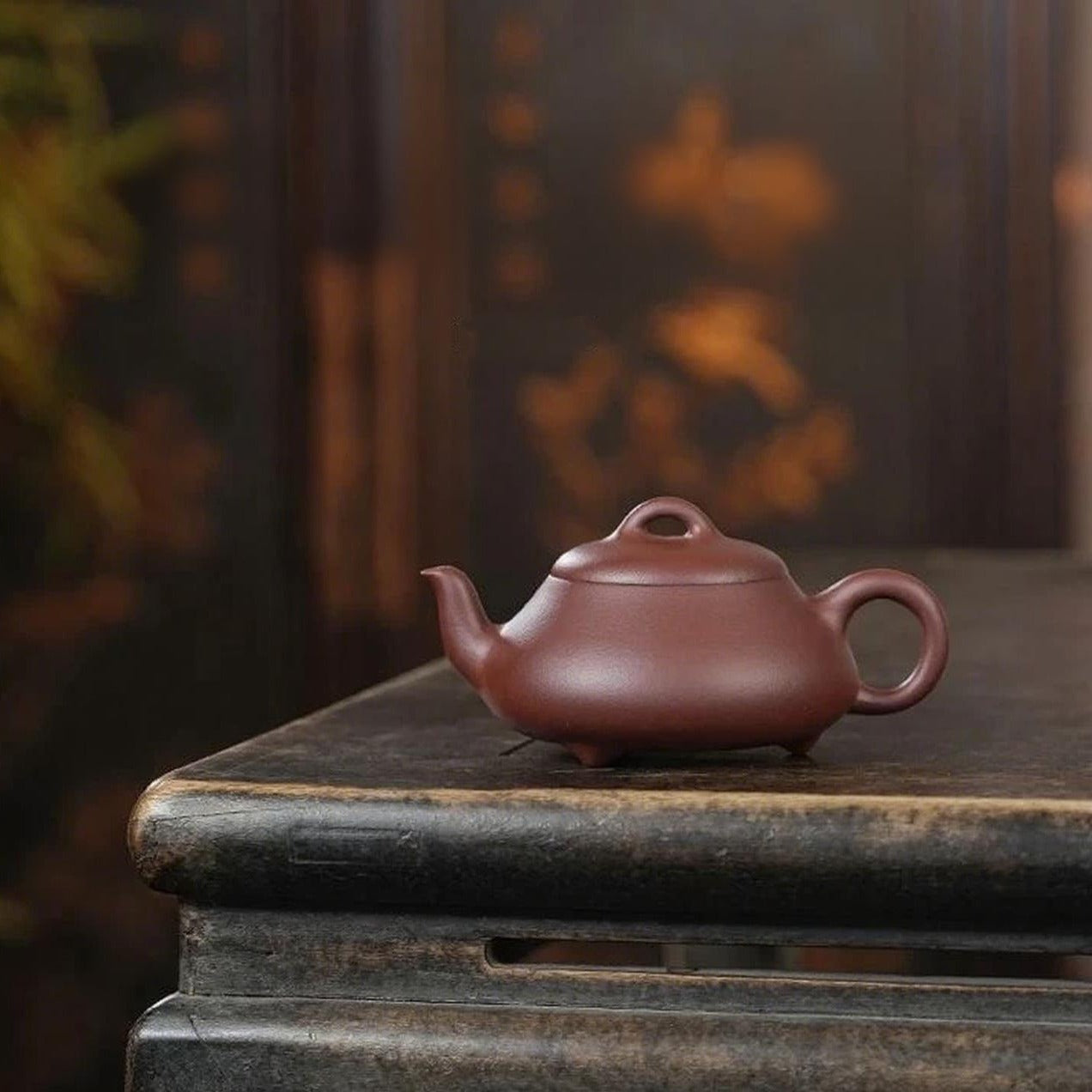 "Han Tang Shipiao" Yixing Teapot – 220cc, Semi-Handmade with Huanglongshan Original Qing Shui Ni Clay, by Artisan Xia Xiaojin